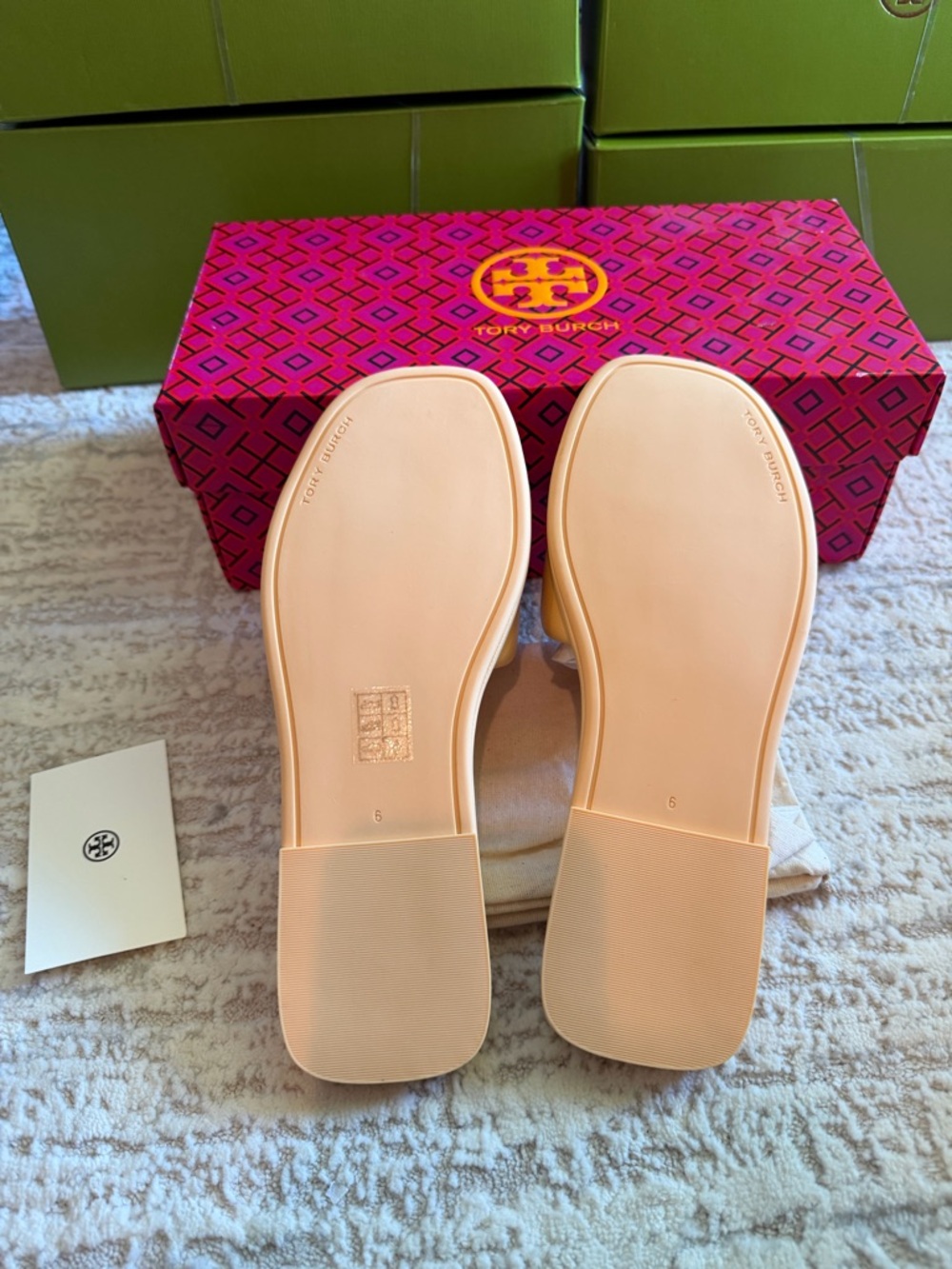 Tory Burch Double T Sport Slide Sandals - Picture 8 of 9